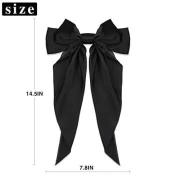 Ambesi Big Bow Hair Accessories - Elegant Satin Barrettes