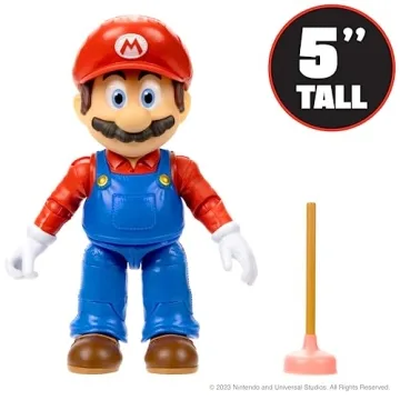 Super Mario Bros. Movie 5 Inch Action Figure with Plunger Accessory