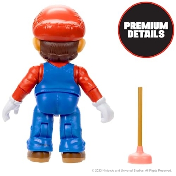 Super Mario Bros. Movie 5 Inch Action Figure with Plunger Accessory