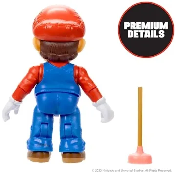 Super Mario Bros. Movie 5 Inch Action Figure with Plunger Accessory