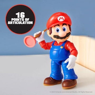 Super Mario Bros. Movie 5 Inch Action Figure with Plunger Accessory