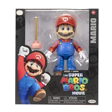 Super Mario Bros. Movie 5 Inch Action Figure with Plunger Accessory