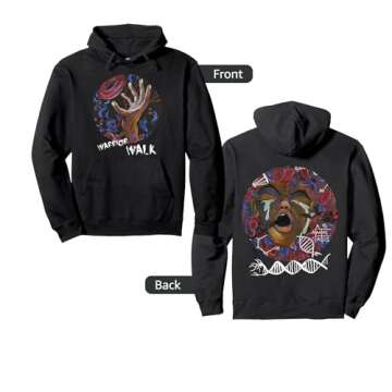 Sickle Cell Awareness Art Warrior Walk Pullover Hoodie