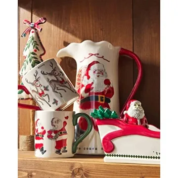 Mud Pie Vintage Christmas Mug for Holiday Cheer