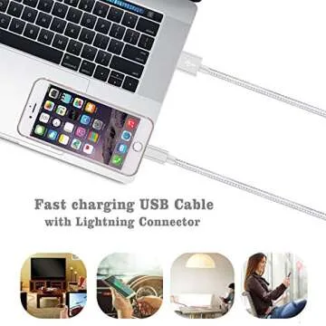 Ximytec iPhone Charger Cable 3 Pack 10ft MFi Certified Fast Charging