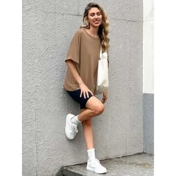Women Oversized T-Shirt Summer Casual Short Sleeve Loose Tee