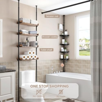 ALLZONE Rustproof Shower Caddy Corner for Bathroom