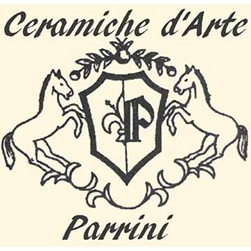 CERAMICHE D'ARTE PARRINI - Italian Ceramic Art Coffee Caffè Serving Tray Plate Decorated Lemon Pottery Hand Painted Made in ITALY Tuscan