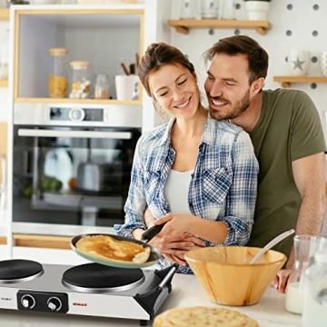 Techwood Double Burner 1800W Electric Stoves for RV Cooking