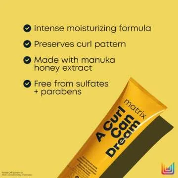 Matrix A Curl Can Dream Rich Mask | Hydrating & Deep Conditioning Leave-In Mask | Curly & Coily Hair | Sulfate & Paraben Free | Preserves Curl Pattern | Packaging May Vary | 9.4 Fl. Oz.