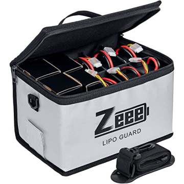 Zeee Lipo Safe Bag Battery Fireproof Bag Large Capacity Storage Guard Battery Safe Pouch for Storage...