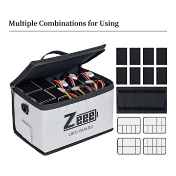 Zeee LiPo Fireproof Battery Bag for Safe Storage Solutions