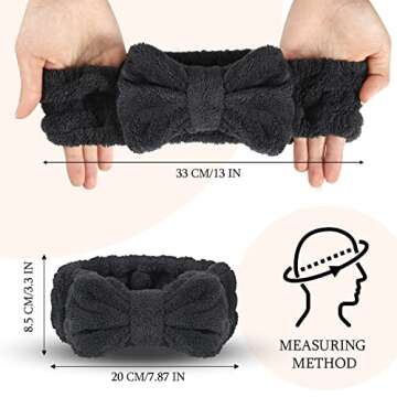 3 Pieces Towel Headbands for Women Makeup Headband for Washing Face Makeup Spa Headband, Microfiber ...