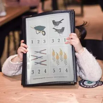 Premium Menu Covers for Restaurants & Schools - 4PCS