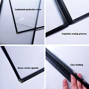 Premium Menu Covers for Restaurants & Schools - 4PCS