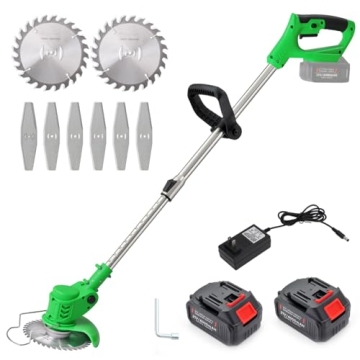 Weed Wacker Cordless Electric Brush Cutter 52 Inch Grass Trimmer