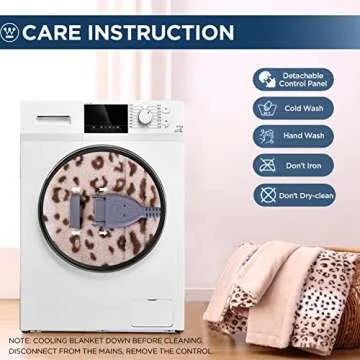 Westinghouse Leopard Electric Throw Blanket 50"x60"