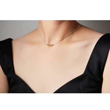 Healing Citrine Choker Necklace - Adjustable & Stunning