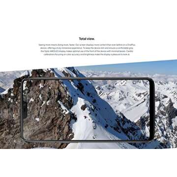 OnePlus 6 A6003 128GB Storage + 8GB Memory Factory Unlocked 6.28 inch AMOLED Display Android 8.1 - (Mirror Black) US Version with Warranty