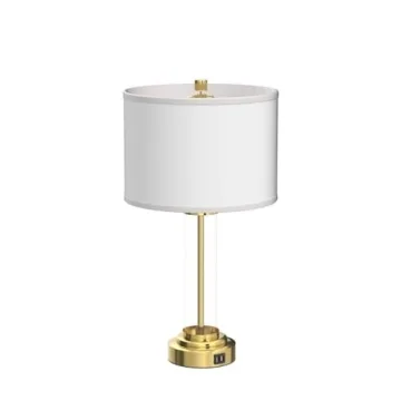 QiMH Touch Control Table Lamps Set with USB Ports