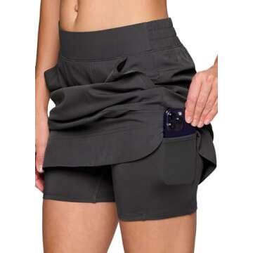 RBX Active Women's Longer Length Skort - Lightweight & Versatile for Every Adventure
