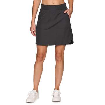 RBX Women's Longer Length Quick Drying Skort with Pockets