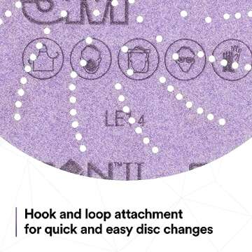 3M Xtract Cubitron II Hookit Clean Sanding Film Disc 775L, 120+, 6 in, Pack of 50 Hook and Loop Sanding Discs for Paint Preparation and Removal, General Sanding, Refining, Blending, and Featheredge