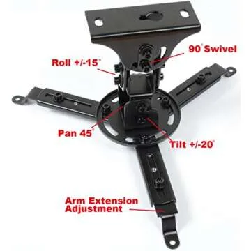 VideoSecu Projector Mount for Flat and Vaulted Ceilings