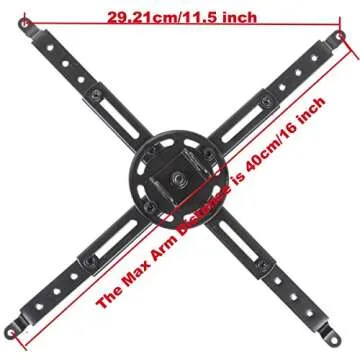 VideoSecu Projector Mount for Flat and Vaulted Ceilings