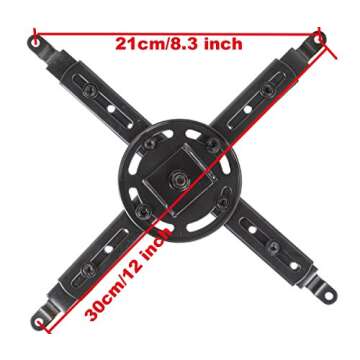 VideoSecu Projector Mount for Flat and Vaulted Ceilings
