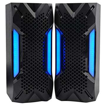 Rockville HTS56 1000W 5.1 Channel Home Theater System with 8" Subwoofer, Bluetooth, USB, Includes Remote, LED Light Effects - Perfect for Movies, Music, Karaoke