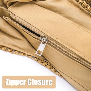 Elsjoy Large Straw Tote Bag for Stylish Summer Outings