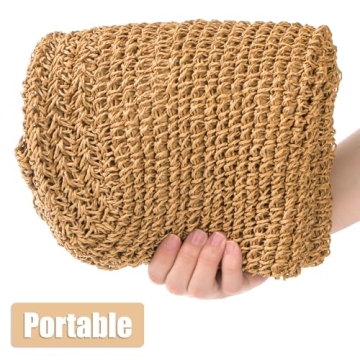 Elsjoy Large Straw Tote Bag for Stylish Summer Outings