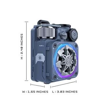 Muzen Cyber Cube-Pro Bluetooth Speaker, Bluetooth 5.0, Portable Speaker with Fidget Spinner, Crystal...