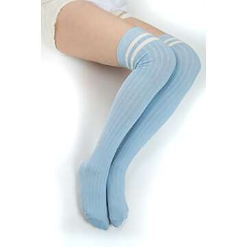 Stylish SERICI Thigh-High Socks for Women in Colors
