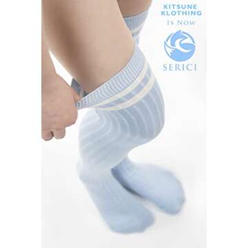 Stylish SERICI Thigh-High Socks for Women in Colors