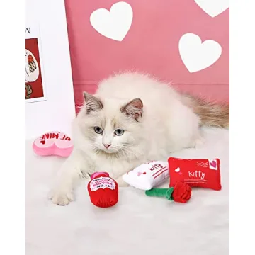 CiyvoLyeen Valentine's Day Catnip Toys Set for Cats