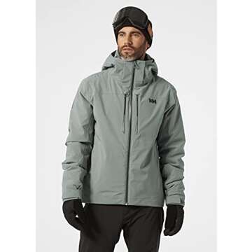 Helly-Hansen Mens Alpha LIFAloft Ski Jacket, 591 Trooper, Large