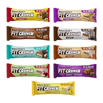 FITCRUNCH 6-Layer Protein Bars, 16g Protein & Gluten-Free