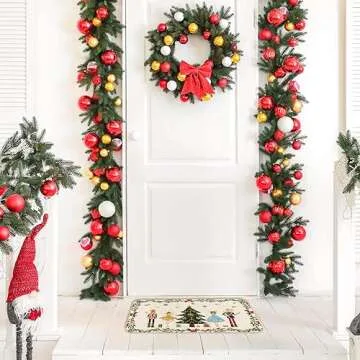 AnyDesign Christmas Nutcracker Doormat 17 x 29 In Non-Slip