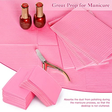 Ranrose Waterproof Nail Tips Art Table Towels Mat 125PCS