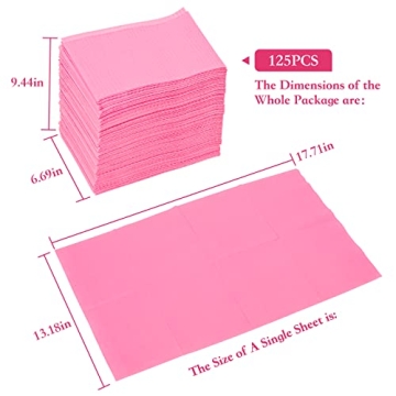 Ranrose Waterproof Nail Tips Art Table Towels Mat 125PCS