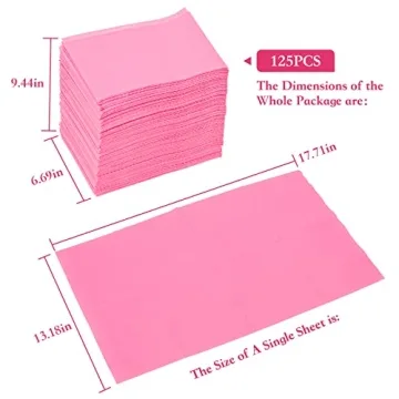 Ranrose Waterproof Nail Tips Art Table Towels Mat 125PCS