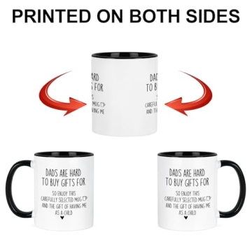 Cabtnca Dad Mug, Gifts for Dad, Dad Gifts, Dad Christmas Gifts, Gifts for Dad from Daughter Son, Dad Coffee Mug, Birthday Gifts for Dad, Dad Mugs from Daughter, 11 Oz