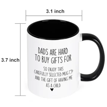 Cabtnca Dad Mug, Gifts for Dad, Dad Gifts, Dad Christmas Gifts, Gifts for Dad from Daughter Son, Dad Coffee Mug, Birthday Gifts for Dad, Dad Mugs from Daughter, 11 Oz