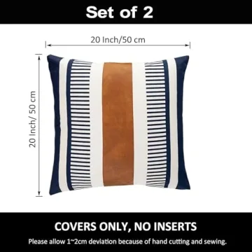 Vfuty Decorative Pillow Covers Set of 2 for Elegance