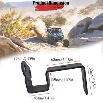 TUOMAICN UTV A-Pillar Bracket for 2020-2024 RZR PRO R
