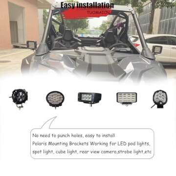 TUOMAICN UTV A-Pillar Bracket for 2020-2024 RZR PRO R