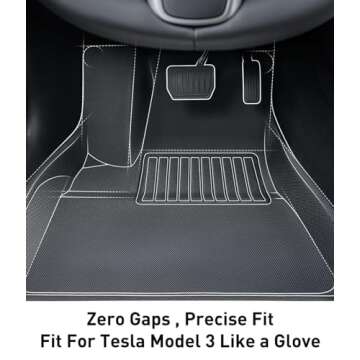 All-Weather Floor Mats for Tesla Model 3 by TAPTES