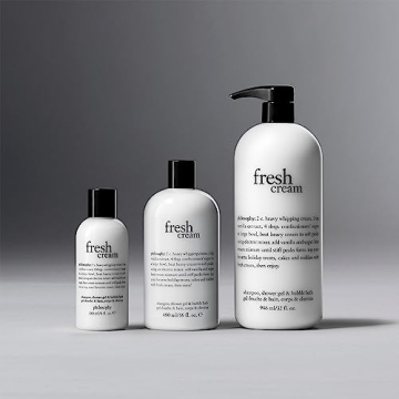 philosophy fresh cream body wash for soft silky skin